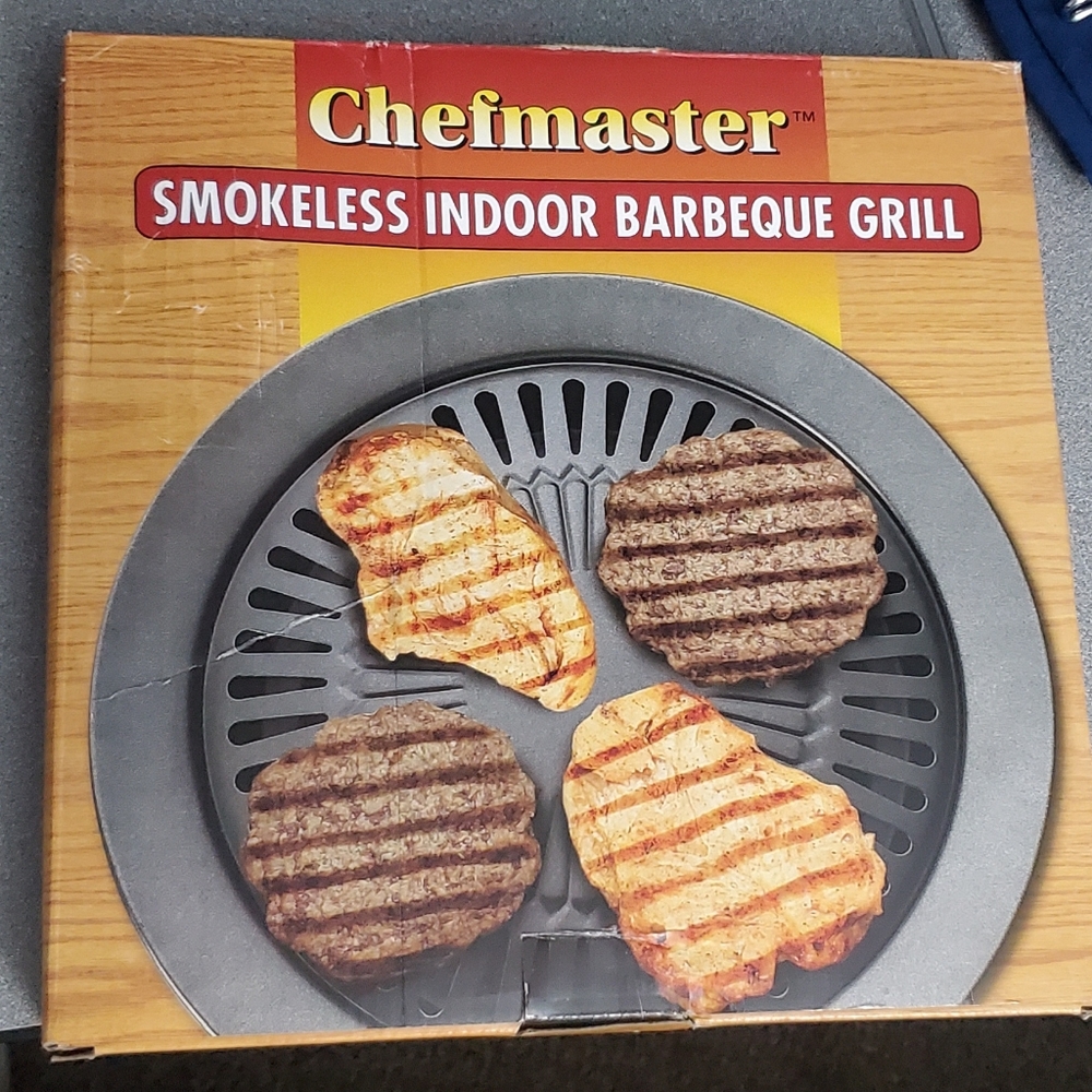 NWT 13" Chefmaster Smokeless Indoor Barbecue Grill